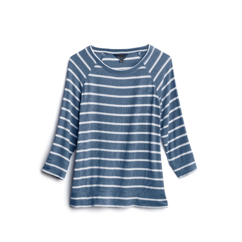 Arnold Three Quarter Sleeve Raglan Knit Top